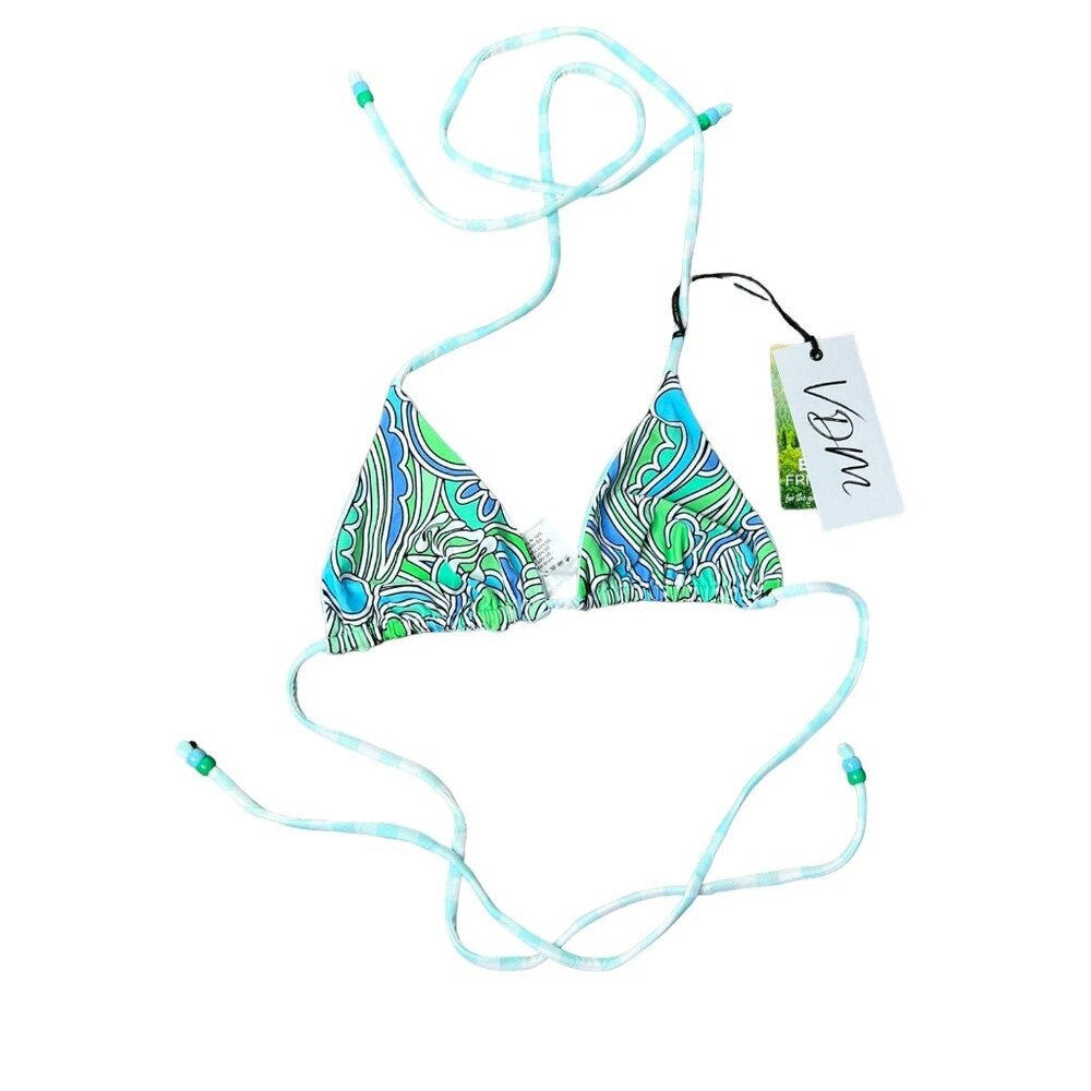 Women's Green and Blue Bikini